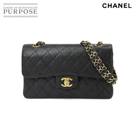 【新品同様】 CHANEL マトラッセ 23 チェーン ショルダー バッグ キャビアスキン レザー ブラック A01113 ゴールド 金具 ヴィンテージ Matelasse 23 Bag 【中古】