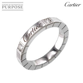 【新品同様】 カルティエ Cartier ラニエール ダイヤ 2P リング #48 K18 WG ホワイトゴールド 750 指輪 Lanieres【中古】