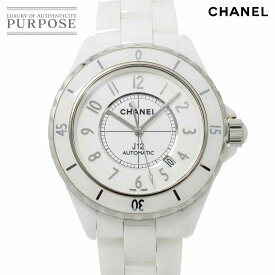 シャネル CHANEL J12 42mm H2981 メンズ 腕時計 ホワイト セラミック デイト オートマ 自動巻き ウォッチ 【中古】