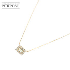 【新品仕上げ】 ダイヤ 0.20ct K18 PG ネックレス 40cm ピンクゴールド 750 Diamond Necklace【中古】