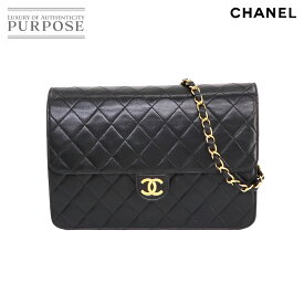 【新品同様】 シャネル CHANEL マトラッセ チェーン ショルダー バッグ レザー ブラック A03570 ゴールド 金具 ヴィンテージ Matelasse Bag 【中古】