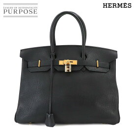 エルメス HERMES バーキン35 ハンド バッグ トゴ ブラック □E刻印 ゴールド 金具 Birkin 35 【中古】