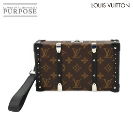 【未使用 展示品】 ルイ ヴィトン LOUIS VUITTON モノグラム マカサー ウォレット トランク クラッチ バッグ レザー ブラウン ブラック M20250 Wallet Trunk 【中古】