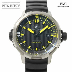 IWC アクアタイマー オートマティック 2000 IW358001 メンズ 腕時計 デイト ブラック 文字盤 自動巻き インターナショナル ウォッチ カンパニー Aqua Timer 【中古】