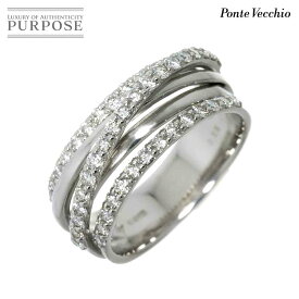 【新品同様】 ポンテヴェキオ Ponte Vecchio 13号 リング ダイヤ 0.96ct K18 WG ホワイトゴールド 750 指輪 Diamond Ring【中古】