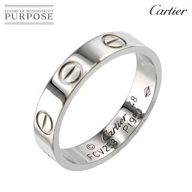 【新品同様】 カルティエ Cartier ミニラブ #48 リング Pt プラチナ 指輪 Mini Love Ring【中古】