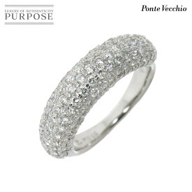 【新品同様】 ポンテヴェキオ Ponte Vecchio 10号 リング ダイヤ 1.70ct K18 WG ホワイトゴールド 750 指輪 Diamond Ring【中古】