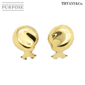 【新品同様】 ティファニー TIFFANY&Co. ビーン イヤリング K18 YG イエローゴールド 750 Bean Earrings Clip-on 【中古】