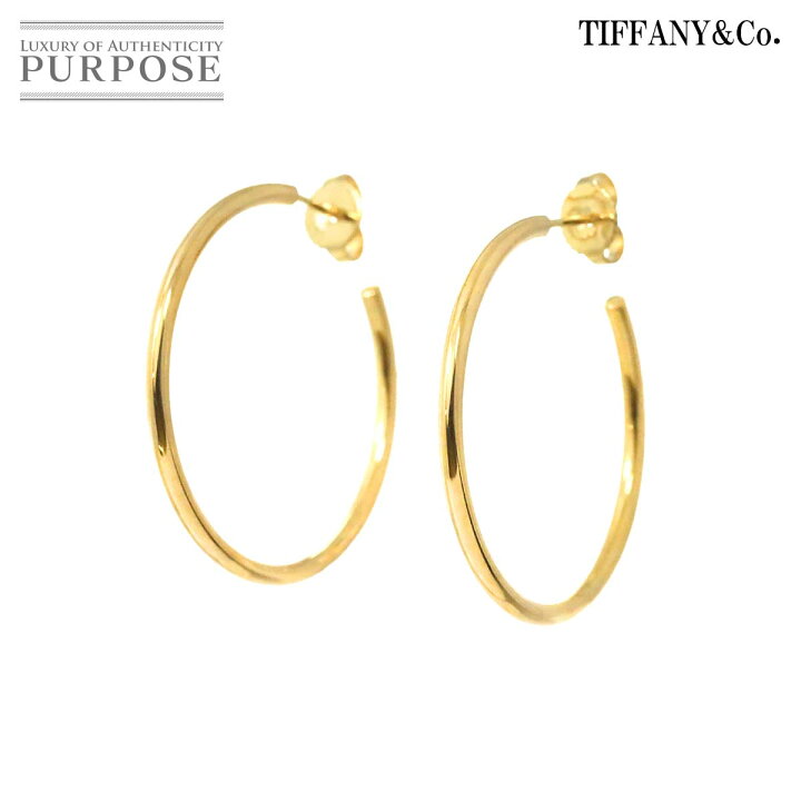 楽天市場】【新品同様】 ティファニー TIFFANY&Co. フープ ピアス K18  