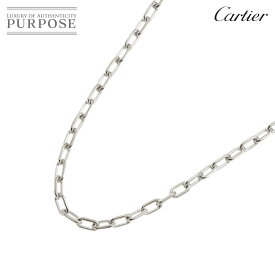 【新品同様】 カルティエ Cartier スパルタカス ネックレス 55cm K18 WG ホワイトゴールド 750 Necklace【中古】