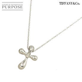 【新品同様】 ティファニー TIFFANY&Co. クロス ネックレス 40cm Pt プラチナ Cross Necklace【中古】