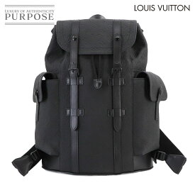 【未使用 展示品】 ルイ ヴィトン LOUIS VUITTON モノグラム クリストファー MM バックパック リュックサック レザー ブラック M55699 RFID Christopher MM 【中古】