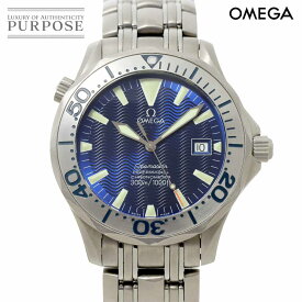 オメガ OMEGA シーマスター 300 プロフェッショナル 2231 80 メンズ 腕時計 チタン デイト ブルー 文字盤 自動巻き ウォッチ Seamaster 【中古】