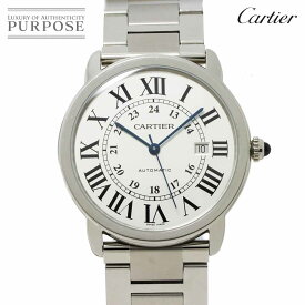 カルティエ Cartier ロンドソロ ドゥ カルティエ XL W6701011 メンズ 腕時計 デイト シルバー 文字盤 自動巻き ウォッチ Ronde Solo de Cartier 【中古】