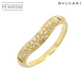 【新品同様】 ブルガリ BVLGARI コロナ 14号 リング ダイヤ K18 YG イエローゴールド 750 指輪 Diamond Ring【中古】