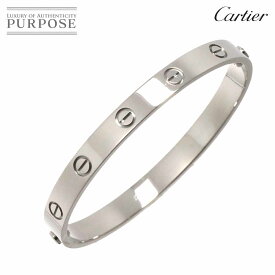 【新品仕上げ】 カルティエ Cartier ラブ ブレス #17 K18 WG ホワイトゴールド 750 ブレスレット バングル Love Bracelet【中古】