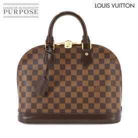 【新品同様】 ルイ ヴィトン LOUIS VUITTON ダミエ アルマ PM ハンド バッグ エベヌ N51131 ブラウン ゴールド 金具 Alma PM 【中古】