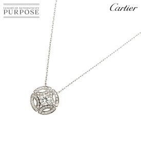 【新品同様】 カルティエ Cartier ガラントリー ダイヤ 0.30ct H/VVS1/3EX ネックレス 42cm K18 WG 750 Diamond Necklace【証明書・鑑定書付き】【中古】