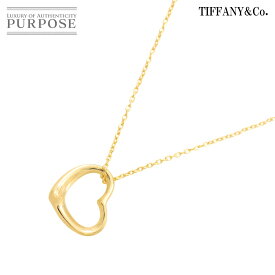 【新品同様】 ティファニー TIFFANY&Co. オープンハート 14.5mm ネックレス 40cm K18 YG イエローゴールド 750 Open Heart Necklace【中古】