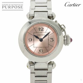 カルティエ Cartier ミスパシャ W3140008 レディース 腕時計 ピンク クォーツ ウォッチ Miss Pasha 【中古】