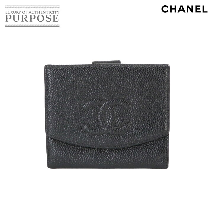 楽天市場】シャネル CHANEL ココマーク Wホック 二つ折り 財布 