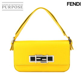 【未使用 展示品】 フェンディ FENDI 3 トレ バケット 2way ハンド ショルダー バッグ レザー イエロー 8BR720 3 Baguette 【中古】