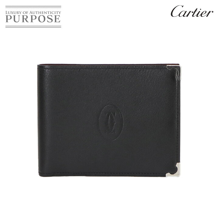 楽天市場】カルティエ Cartier カボション 二つ折り 財布 レザー 