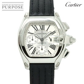 カルティエ Cartier ロードスター クロノグラフ W62019X6 メンズ 腕時計 デイト シルバー オートマ 自動巻き ウォッチ Roadster 【中古】