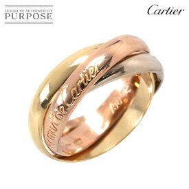 【新品同様】 カルティエ Cartier トリニティ #51 リング MM K18 YG WG PG 3連 スリーゴールド 3カラー 750 指輪 Trinity Ring【中古】