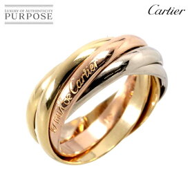 【新品同様】 カルティエ Cartier トリニティ #51 リング SM K18 YG WG PG 5連 スリーゴールド 3カラー 750 指輪 Trinity Ring【中古】