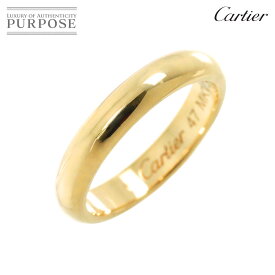 【新品同様】 カルティエ Cartier クラシック バンド #47 リング K18 YG イエローゴールド 750 指輪 Classic Band Ring【証明書付き】【中古】