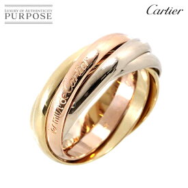 【新品同様】 カルティエ Cartier トリニティ #51 リング SM K18 YG WG PG 5連 スリーゴールド 3カラー 750 指輪 Trinity Ring【中古】