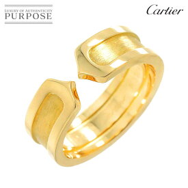 【新品同様】 カルティエ Cartier C2 #54 リング K18 YG イエローゴールド 750 2C 指輪 Logo Ring【中古】