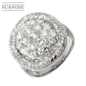 【新品仕上げ】 リング 20号 ダイヤ 3.11ct Pt プラチナ 指輪 Diamond Ring 【中古】