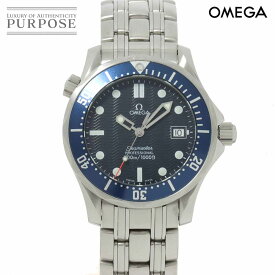 オメガ OMEGA シーマスター プロフェッショナル 2561 80 ボーイズ 腕時計 デイト ネイビー クォーツ ウォッチ Seamaster 【中古】