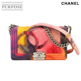 シャネル CHANEL ボーイシャネル チェーン ショルダー バッグ レザー マルチカラー A90833 フラワー パワー Boy Chanel Bag 【中古】