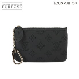 【未使用 展示品】 ルイ ヴィトン LOUIS VUITTON マヒナ ポシェット クレ コインケース 小銭入れ キーケース レザー ノワール M69532 RFID Pochette Cles 【中古】