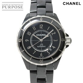 シャネル CHANEL J12 42mm H2980 メンズ 腕時計 ブラック セラミック デイト オートマ 自動巻き ウォッチ 【中古】