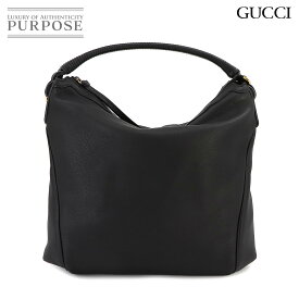 【新品同様】 グッチ GUCCI ショルダー バッグ レザー ブラック 323668 ゴールド 金具 Shoulder Bag 【中古】