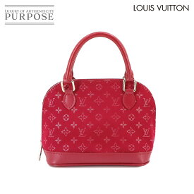 【新品同様】 ルイ ヴィトン LOUIS VUITTON モノグラム サテン リトル アルマ ハンド バッグ レッド M92350 Alma MINI 【中古】