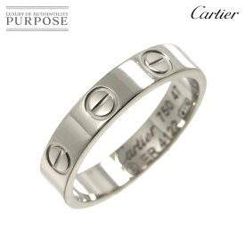 【新品同様】 カルティエ Cartier ミニラブ #47 リング K18 WG ホワイトゴールド 750 指輪 Mini Love Ring【中古】