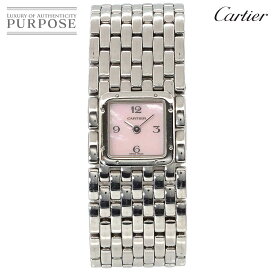 カルティエ Cartier パンテール リュバン W61003T9 レディース 腕時計 ピンクシェル クォーツ ウォッチ Panthere 【中古】