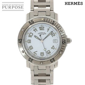 エルメス HERMES クリッパーダイバー CL7 710 ヴィンテージ メンズ 腕時計 デイト ホワイト クォーツ ウォッチ Clipper Diver 【中古】