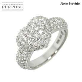 【新品同様】 ポンテヴェキオ Ponte Vecchio 11号 リング ダイヤ 1.50ct K18 WG ホワイトゴールド 750 指輪 ハート Diamond Ring【中古】