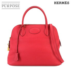 エルメス HERMES ボリード 31 2way ハンド ショルダー バッグ トリヨンクレマンス ブーゲンビリア □N刻印 ゴールド 金具 Bolide 31 【中古】