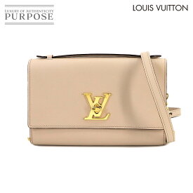 【新品同様】 ルイ ヴィトン LOUIS VUITTON ロックミー 2way クラッチ ショルダー バッグ レザー ベージュ M56087 RFID Lockme Shoulder Bag 【中古】