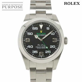ロレックス ROLEX エアキング 116900 ランダム番 ルーレット メンズ 腕時計 ブラック オートマ 自動巻き ウォッチ Air King 【中古】
