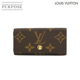 ルイ ヴィトン LOUIS VUITTON モノグラム ミュルティクレ4 4連 キーケース ブラウン M62631 Key Case 【中古】