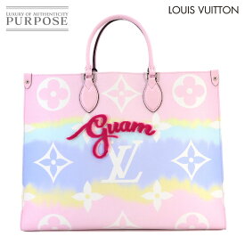 【未使用 展示品】 ルイ ヴィトン LOUIS VUITTON モノグラム LVエスカル オンザゴー GM 2way トート ショルダー バッグ パステル M45119 RFID グアム限定 Onthego GM 【中古】