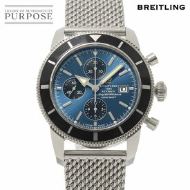 ブライトリング BREITLING スーパーオーシャン クロノグラフ A13320 メンズ 腕時計 デイト ブルー オートマ 自動巻き ウォッチ Superocean 【中古】